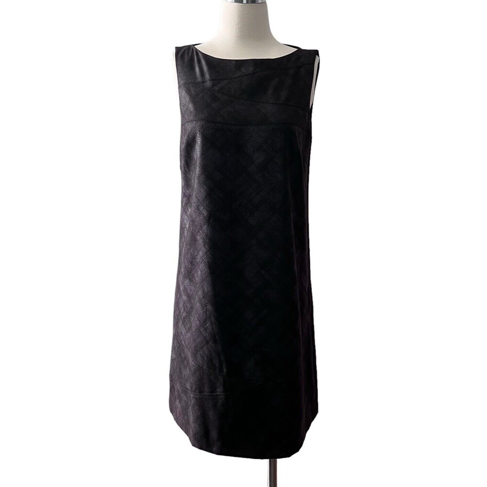 Julie Dillon Women's Casual Sleeveless Knee Length Sheath Dress Black Size 8